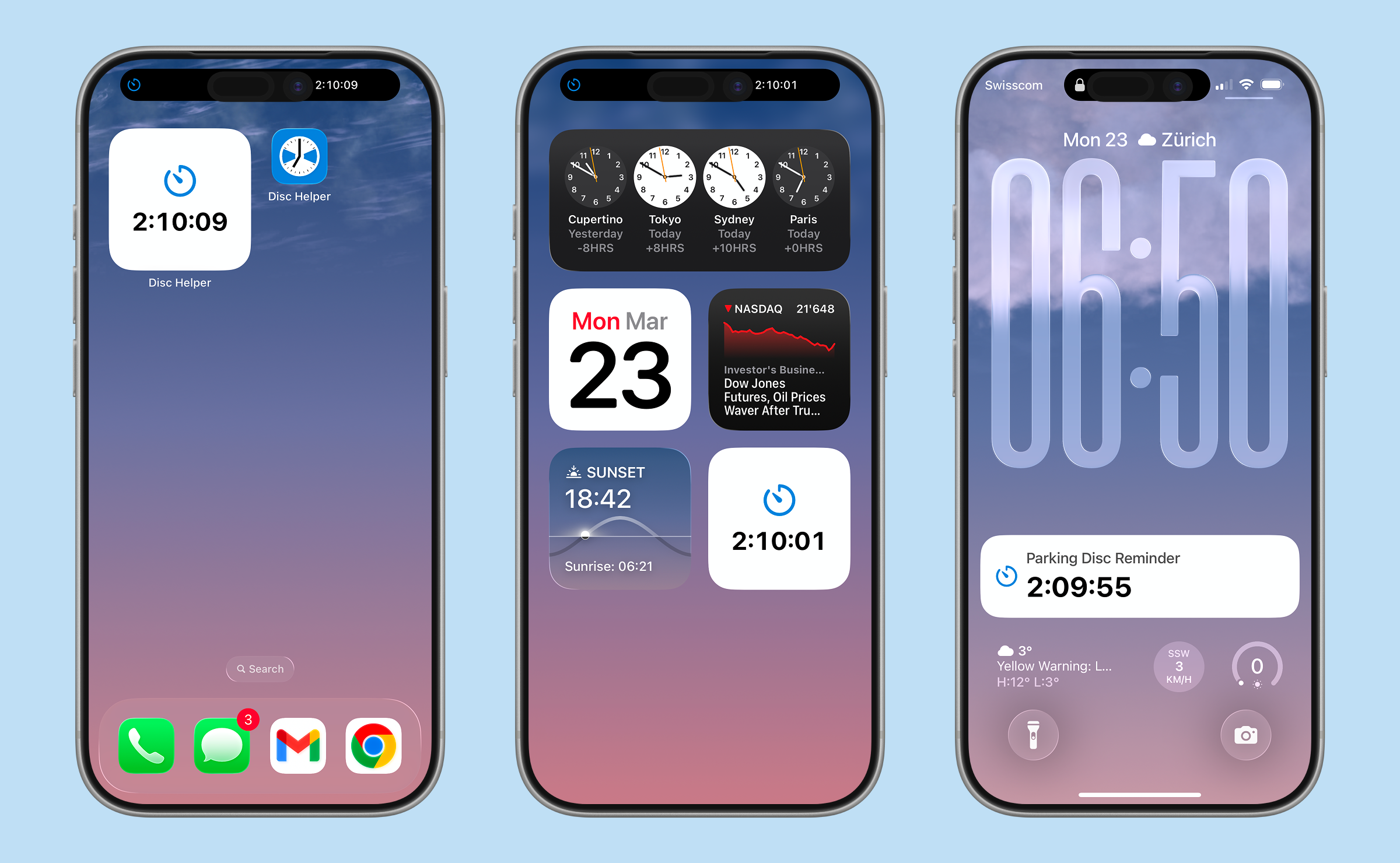 Parking Disc Helper app screenshot